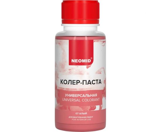 Колер-паста универсальная NEOMID Палитра №1 (07 алый) 100 мл Н-КолПаста-07-алый – изображение 3