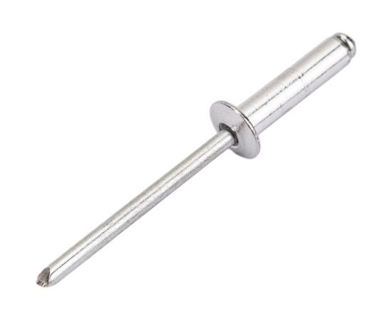 Заклёпка вытяжная алюминий/оцинкованная сталь (140 шт; 4х16 мм) Качественный КРЕПЕЖ 0200697 КЧ – изображение 3