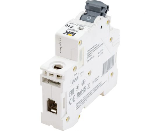 Автоматический выключатель IEK ARMAT M10N 1P C 10А AR-M10N-1-C010 – изображение 2