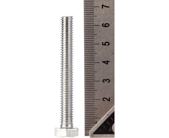 Болт с шхг, полная резьба Крепежная техника DIN 558 8х60 90шт 493456 БК – изображение 2