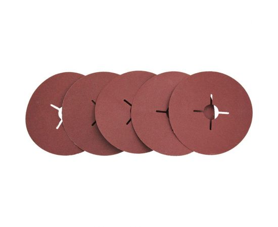 Круг шлифовальный фибровый 125 мм, Р100, 5 шт On 19-05-059 – изображение 3