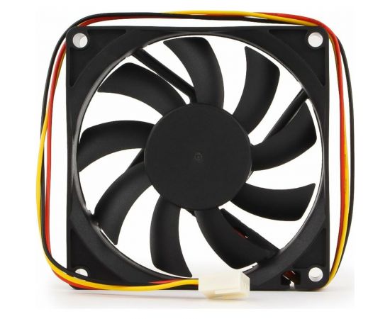 Вентилятор Gembird 80x80x15, втулка, 3 pin, провод 30 см, D8015SM-3 – изображение 3