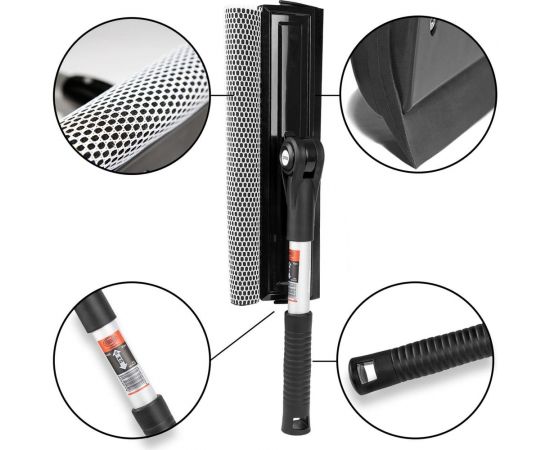 Стеклоочиститель Heyner с ал. ручкой 25 см, двухстронняя щетка 20 см 407420 – изображение 4