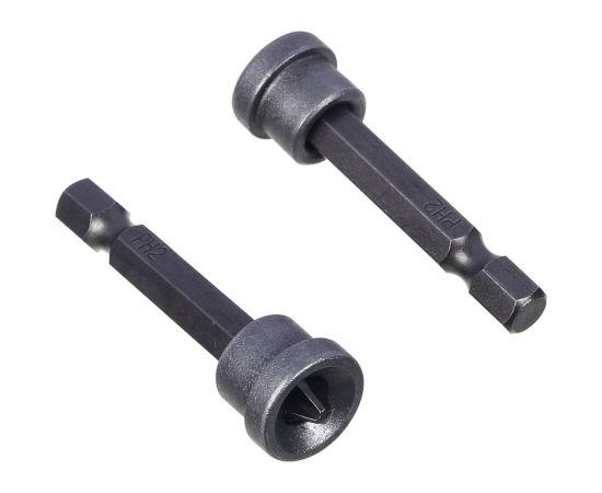 Биты c ограничителем для ГКЛ ПРОФИ PH2, 50 мм, блистер, 2 шт ЕРМАК 601-070 – изображение 4