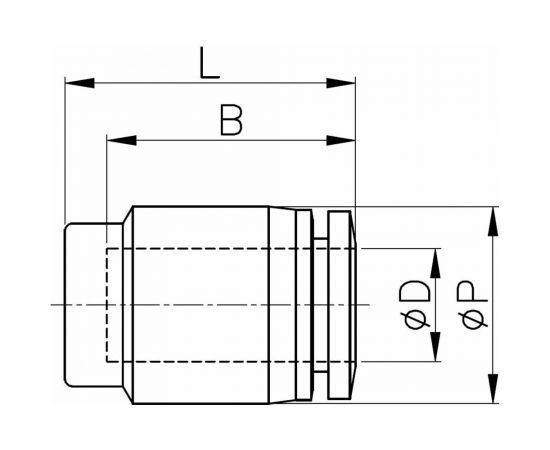 Фитинг-наконечник заглушка на пластиковую трубку 8 мм CDC Pneumatics PPF 08N – изображение 4