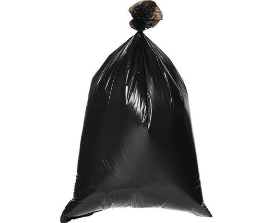 Мешки для мусора в рулоне (10 шт, 900х1100 мм,160 л, 80 мкм, ПВД, черные) Luscan 1591860 – изображение 4