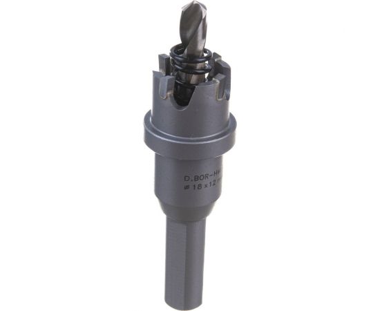 Коронка по металлу HM (18х12 мм; хвостовик 10 мм; комплект) D.BOR HS-HM-12-018-T – изображение 3