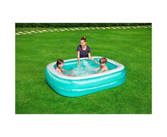 Надувной прямоугольный бассейн Bestway 201х150х51 см, 450 л 54005 BW 030847 – изображение 3