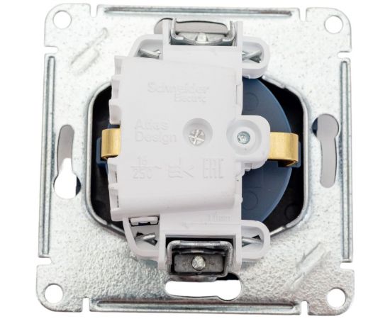 Розетка Systeme Electric Atlasdesign аквамарин с заземлением, 16а ATN001143 – изображение 4