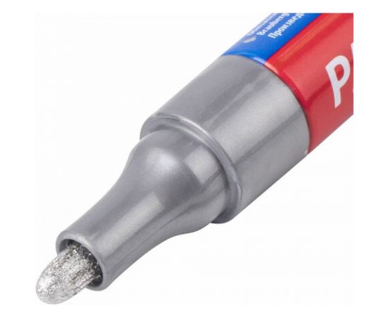 Лаковый маркер-краска BRAUBERG EXTRA paint marker 4 мм, серебряный, улучшенная нитро-основа, 151982 – изображение 4