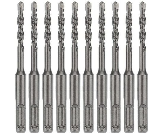 Бур по бетону (10 шт; 6x110x50 мм; 2 грани; SDS-Plus) KRANZ KR-91-0006-4 – изображение 2