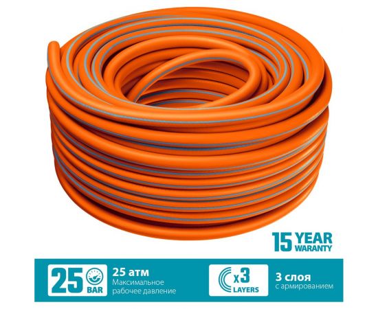 Поливочный шланг Grinda PROLine FLEX 3 1/2"", 50 м, 25 атм 429008-1/2-50 – изображение 4