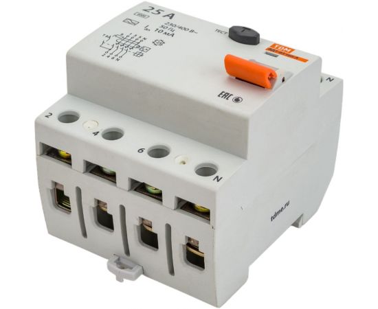 Устройство защитного отключения TDM ВД1-63 4Р 25А 10мА тип А SQ0203-0084 – изображение 3