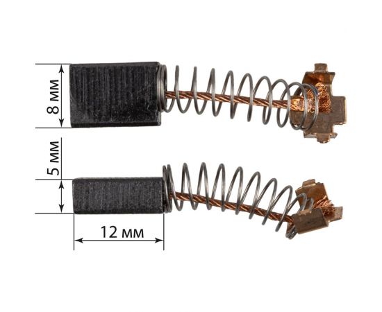 Щетки графитовые щг-10800104 2 шт для угловой шлифмашины ушм 710/125 TDM SQ1080-0114 – изображение 2
