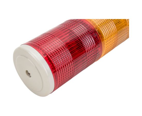 Светосигнальная колонна INNOCONT d=56мм, светодиод, стойка 70мм, основание d=70мм, постоянное свечение, зуммер, цвет: красный, желтый, зеленый, 220VAC, IP50, кабель 0,5м TL56B-220-RYG – изображение 5