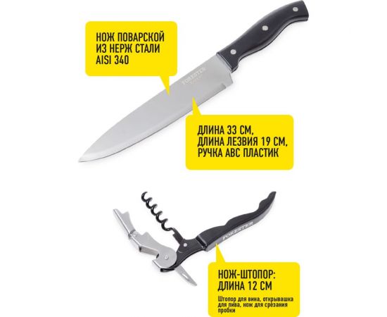 Набор для гриля Forester 14 предметов в алюминиевом кейсе BBQ-14 – изображение 8