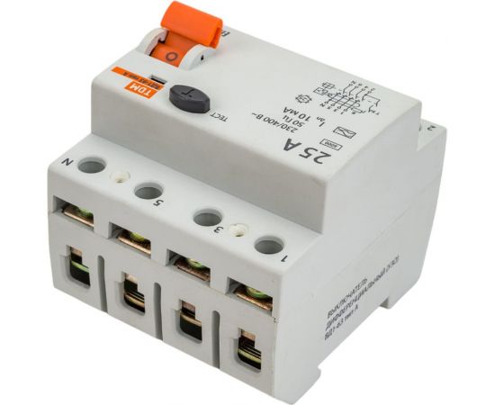 Устройство защитного отключения TDM ВД1-63 4Р 25А 10мА тип А SQ0203-0084 – изображение 2