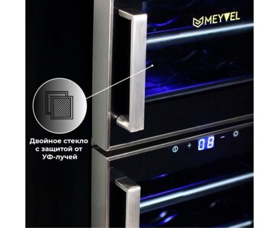 Термоэлектрический винный шкаф Meyvel MV21-BF2 easy 980046 – изображение 7