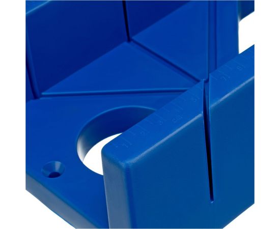 Пластиковое стусло + пила 350мм, синее, 4 угла для запила СИБРТЕХ 22536 – изображение 4