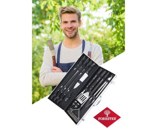 Набор для гриля Forester 14 предметов в алюминиевом кейсе BBQ-14 – изображение 11