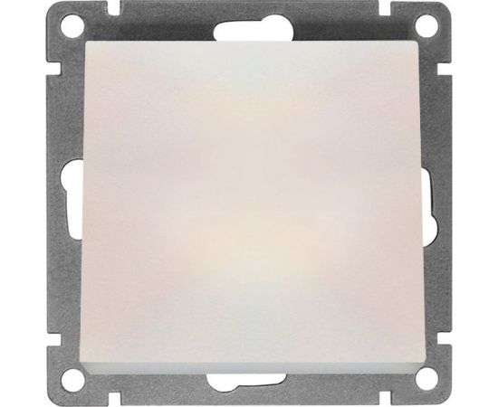 Одноклавишный выключатель UNIVersal серия афина, с/у, 10а, 220в, жемчуг еврослот A0021-OBr 