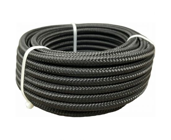 Капроновый фал truEnergy 8 мм, черный, шайба 20 м 12281 