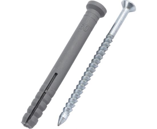 Дюбель-гвоздь Tech-Krep 6x60 мм, потайная манжета, полипропилен, 500 шт. 154275 