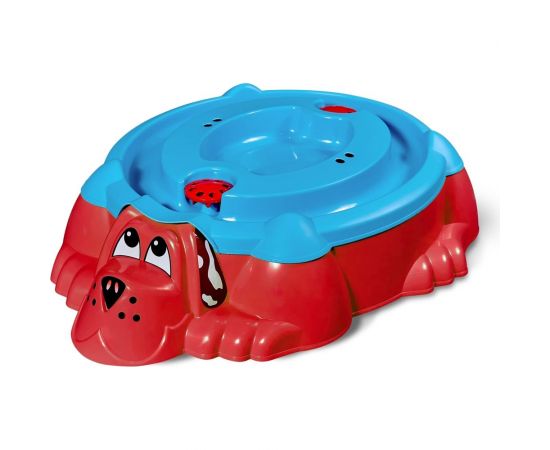 Песочница с крышкой Sheffilton KIDS Собачка 432 красная/голубая П-376 П-376 7 