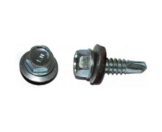 Кровельный саморез КРЕП-КОМП цинк с шайбой EPDM, PT-3, 4,8х19 4500шт ск4819пт3 