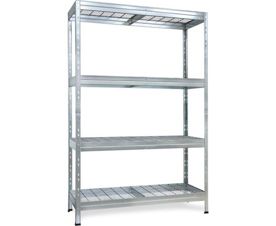 Металлический стеллаж AR SHELVING rivet wire 180x90x45 см, оцинкованный, 4 полки из стальной сварной сетки TRM18405K/07-37ZCI0  