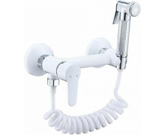 Смеситель для биде с гигиеническим душем Rainsberg белый матовый RH515K 
