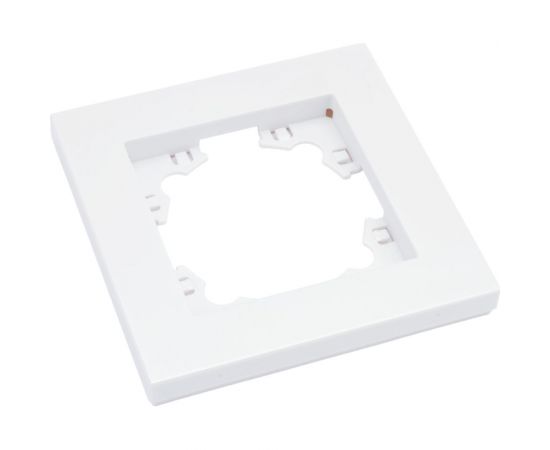 Одноместная горизонтальная рамка UNIVersal серия афина жемчуг еврослот A0053-OBr 