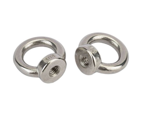 Нержавеющая рым-гайка KREPFIELD М6, ART 582, А2, 10 шт. 582А2РЫМГАЙКАМ6-10 