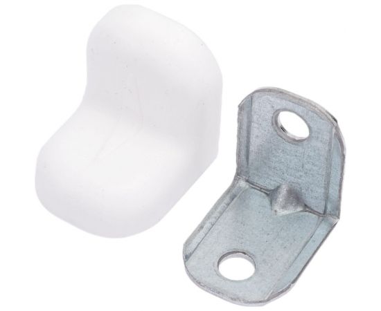 Крепежный уголок с пластиковой крышкой Tech-Krep 20x20 белый 4 шт. пакет 147866 