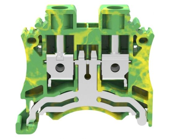 Клемма на дин-рейку Degson 6 кв.мм, винтовая, земля 50 шт DC6-PE-01P-1C-00Z(H) 