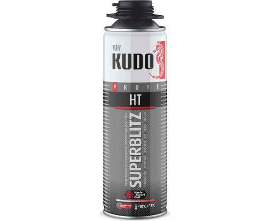 Клей-пена KUDO PROFF SUPERBLITZ HT универсальный, конструкционный, профессиональный, всесезонный, 650 мл KUPP06B07SBHT 