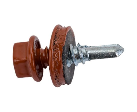 Самосверлящий винт HARDWEX ТМ HWX7-W-P9-5.5x19 мм, св.№3, RAL 8004, 250 шт. 5190000023705 