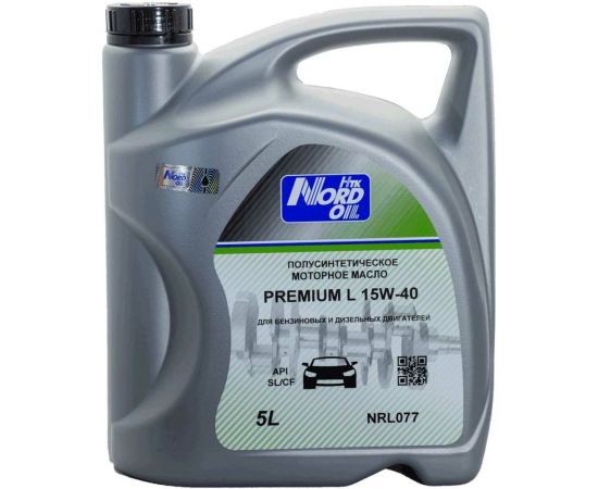 Моторное масло NORD OIL Premium L 15W-40 SL/CF 5л NRL077 