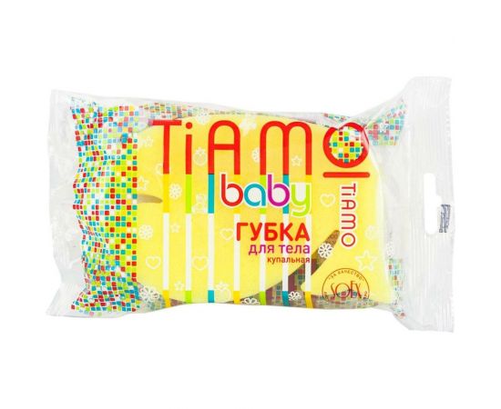 Губка для тела TIAMO Baby ДЕЛЬФИН поролон 7743 