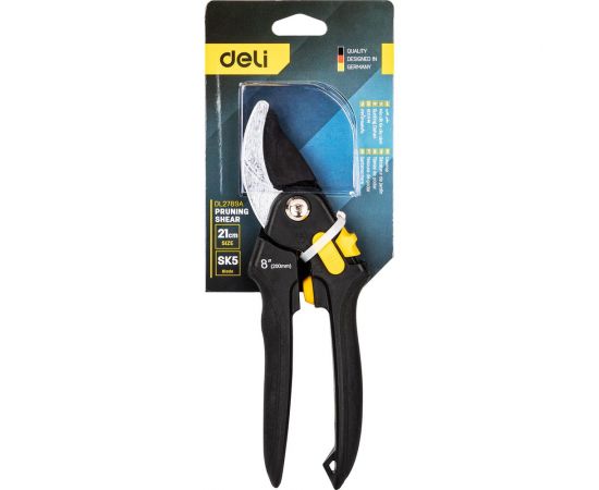 Универсальный садовый секатор DELI DL2789A 200 мм, сталь СК5 98488 – изображение 6