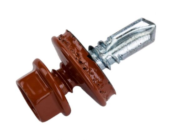 Самосверлящий винт HARDWEX ТМ HWX7-W-P9-5.5x19 мм, св.№3, RAL 8004, 250 шт. 5190000023705 – изображение 4