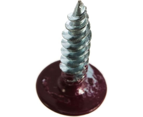 Саморезы Госкреп с пресс-шайбой 4,2х19мм красные RAL3005 30 шт., подвес 1-0017370 – изображение 3