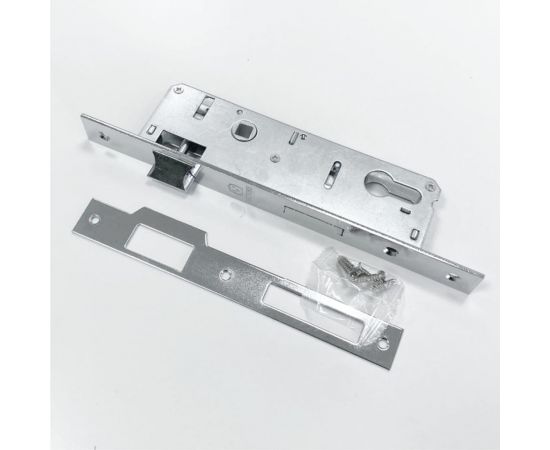 Врезной узкопрофильный замок под цилиндр VETTORE 153P-35 CP, хром 20324 – изображение 4