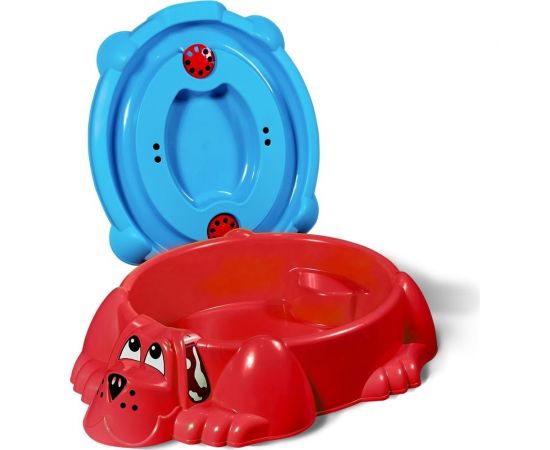 Песочница с крышкой Sheffilton KIDS Собачка 432 красная/голубая П-376 П-376 7 – изображение 2