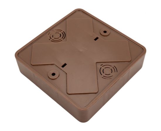 Распределительная коробка GREENEL наружного монтажа 100х100х29мм ОРЕХ GE41218-14 – изображение 3