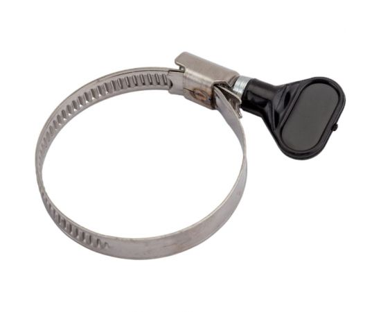 Червячный хомут с бабочкой СВК нержавеющий, w2/9 мм, 32 - 50 мм SVK-HW2050 – изображение 4