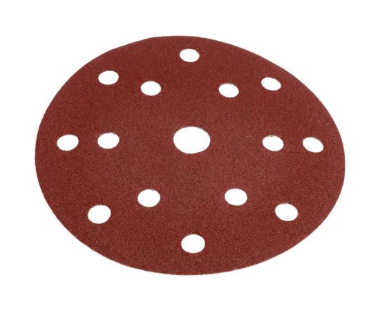 Диск шлифовальный D150 мм, A100, 10 шт, 8 отверстий, коричневый Makita D-54617 – изображение 2