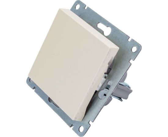 Одноклавишный выключатель UNIVersal серия афина, с/у, 10а, 220в, слоновая кость ivory A0021-I – изображение 4