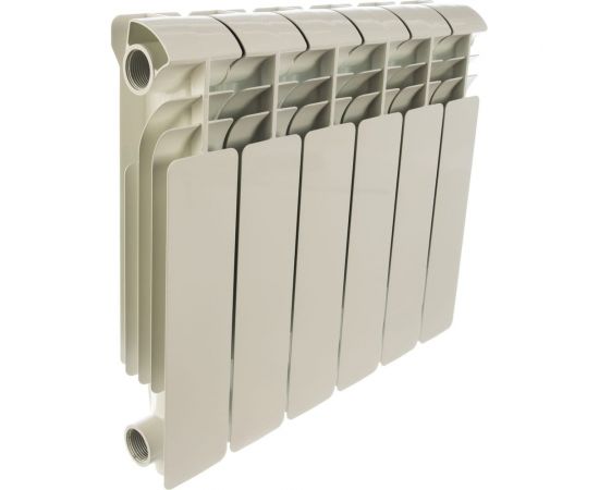 Алюминиевый радиатор Global ISEO 350 6 секций боковое подключение RQLAGI11GKBEQH – изображение 2