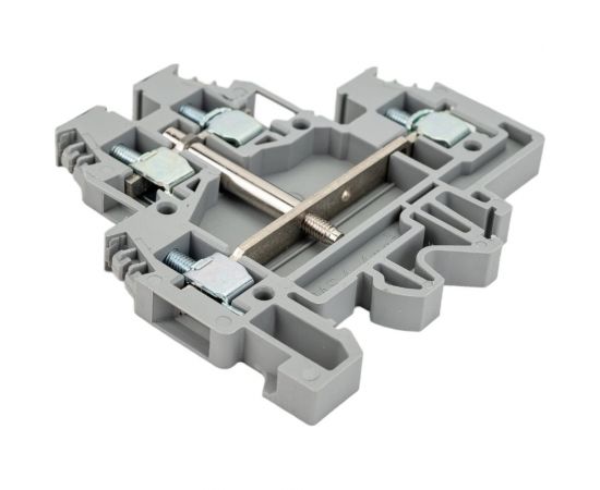 Проходной зажим DKC DAS.4 CIGR серый 2 уровня 2,5 кв.мм, с перемычкой между уровням ZDS117GR – изображение 3